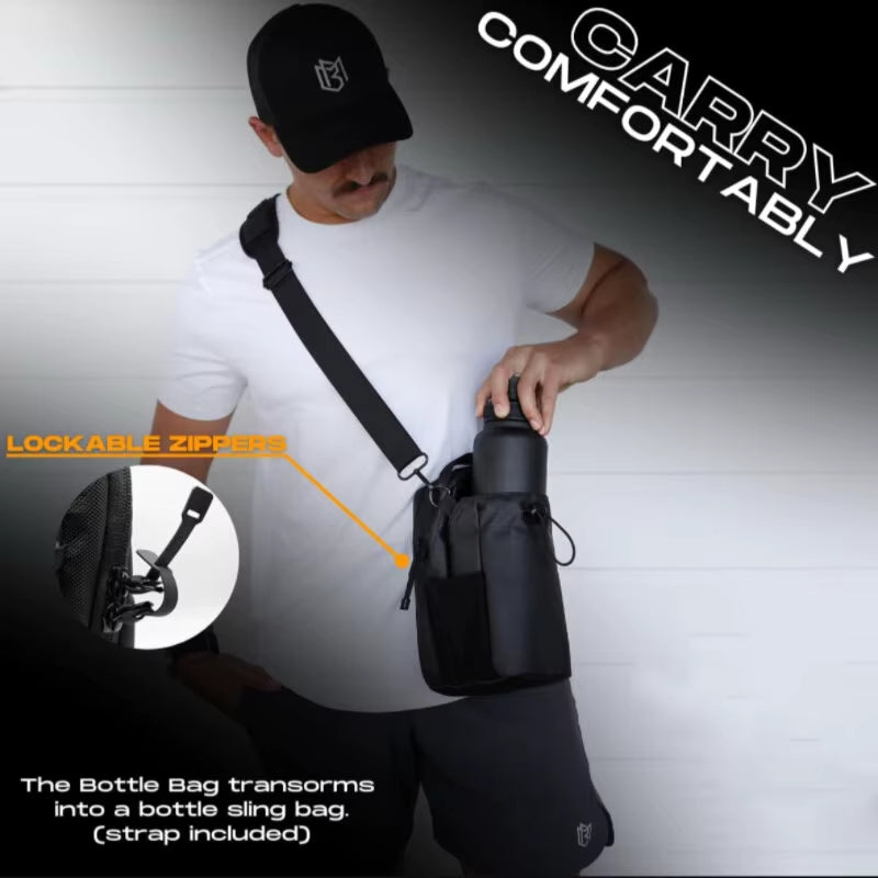 2025 Magnetic Water Bottle Pouch - Ultimate Gym & Outdoor Sports Cup Holder with Strong Magnet
